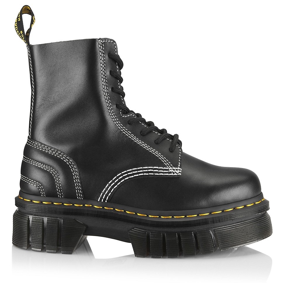 Dr Marten Audrick Quilted Leather Platform Boot Eeuc 11 W 9 M